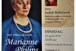 Bijzondere lezing over Marianne Philips Historische Kring Bussum.